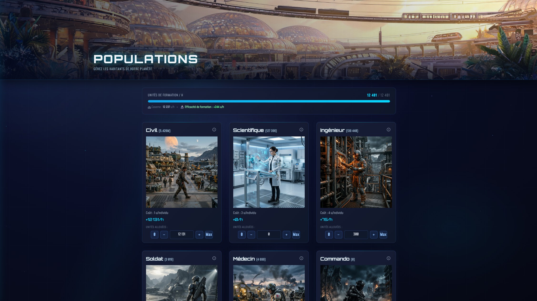 Population training